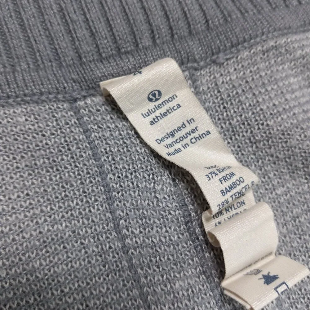 Lululemon Wrap It Up Sweater Gray Size 4‎ - Picture 3 of 17